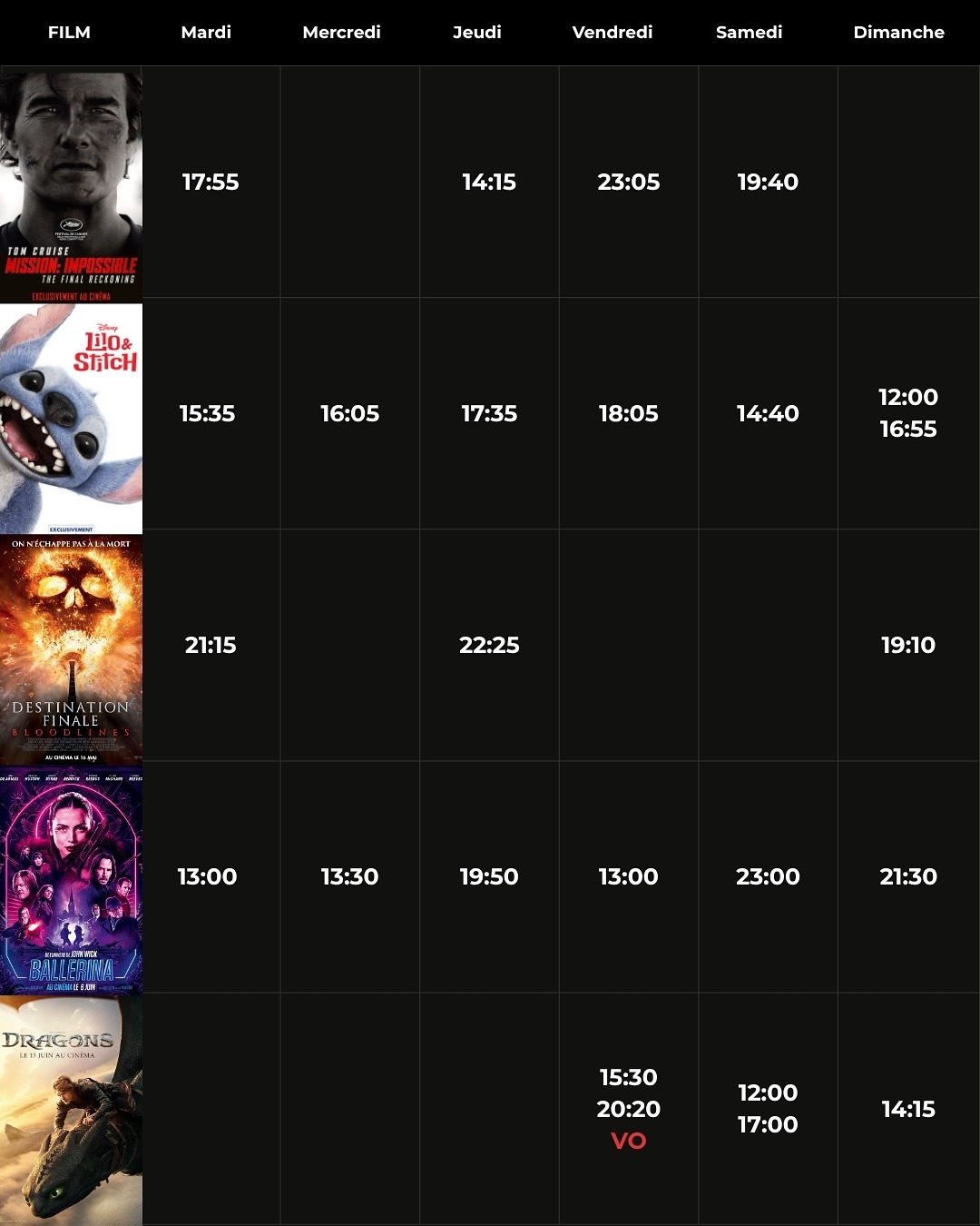 Découvrez la liste des films à l’affiche et le programme hebdomadaire des projections dans la salle de <b>SEANEMA - Cinema du Sea Plaza Dakar</b>