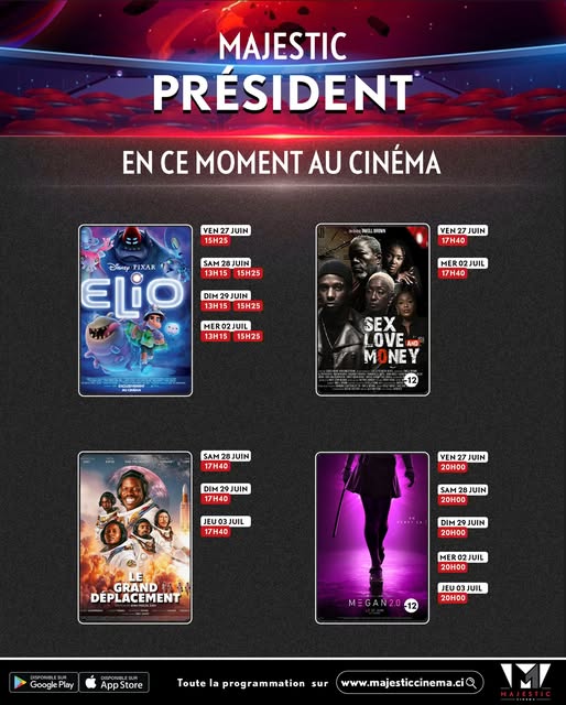 Découvrez la liste des films à l’affiche et le programme hebdomadaire des projections dans la salle de <b>Majestic Président</b>
