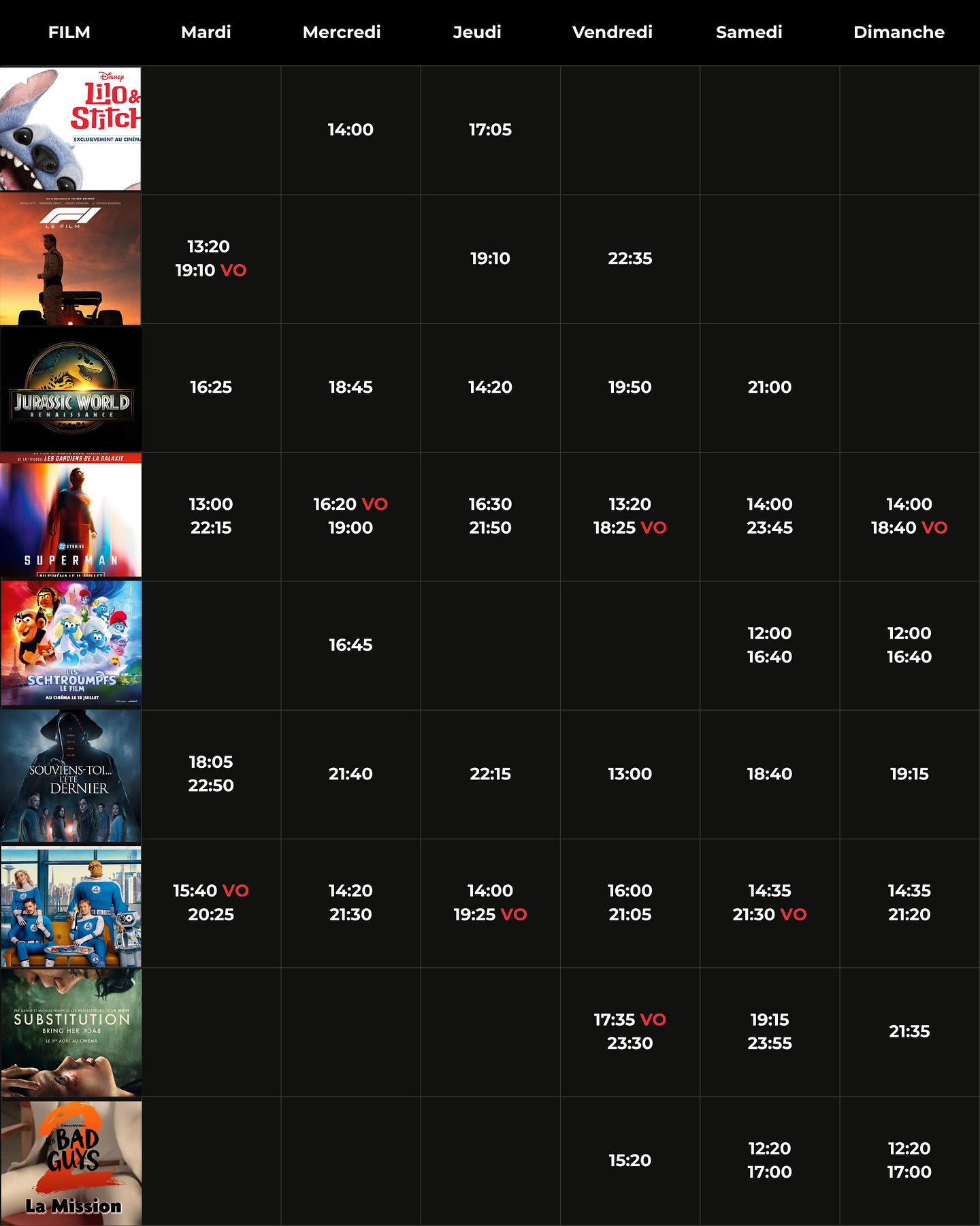 SEANEMA - Cinema du Sea Plaza Dakar - Programme de la semaine du 11 au 16 Mars 2025 Discover the list of movies showing and the weekly screening schedule at the <b>SEANEMA - Cinema du Sea Plaza Dakar</b> theater